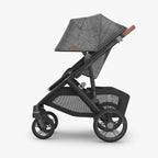 UPPAbaby Vista V3 Stroller - Greyson (Charcoal Melange/Carbon Frame/Saddle Leather) UPPAbaby
