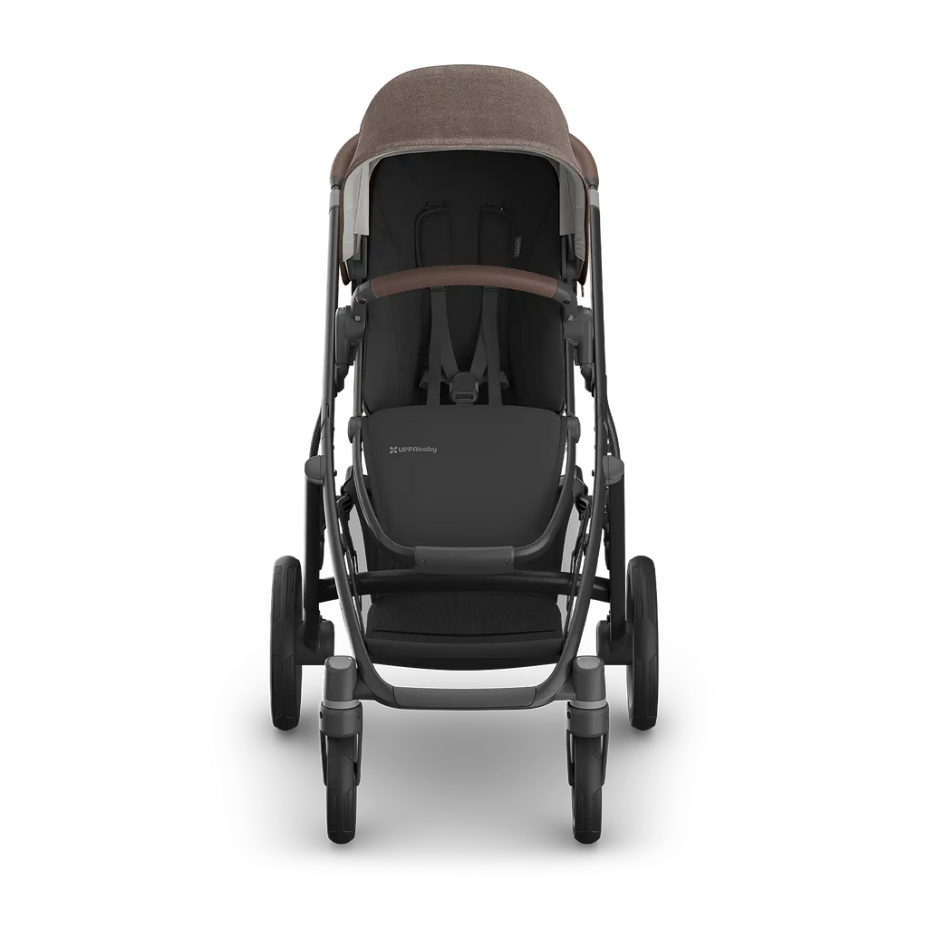UPPAbaby Vista V3 Stroller - Owen (Mocha Mélange/Carbon Frame/Chestnut Leather) UPPAbaby