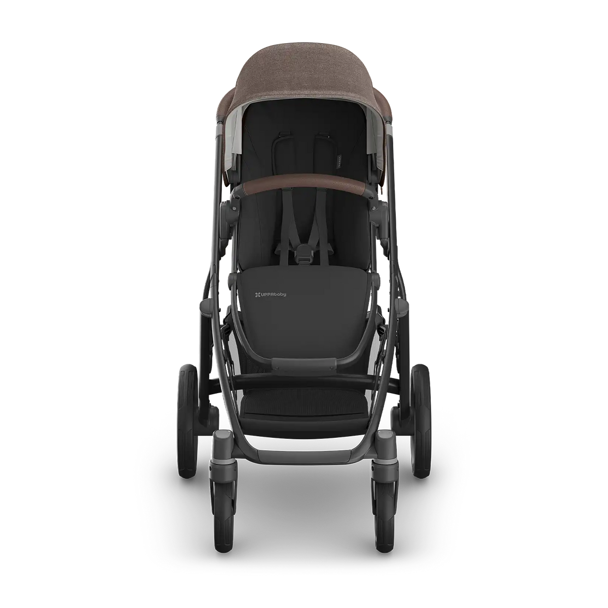 UPPAbaby Vista V3 Stroller - Owen (Mocha Mélange/Carbon Frame/Chestnut Leather) UPPAbaby