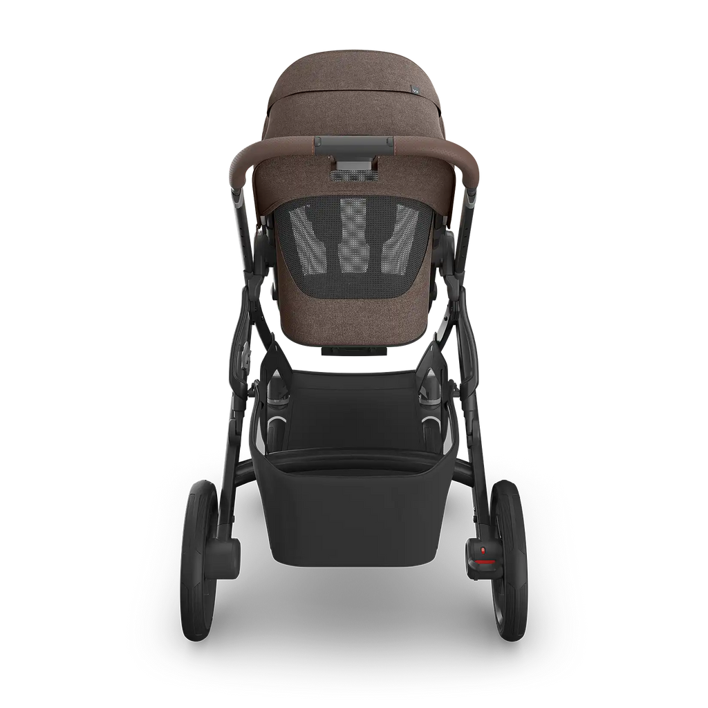 UPPAbaby Vista V3 Stroller - Owen (Mocha Mélange/Carbon Frame/Chestnut Leather) UPPAbaby