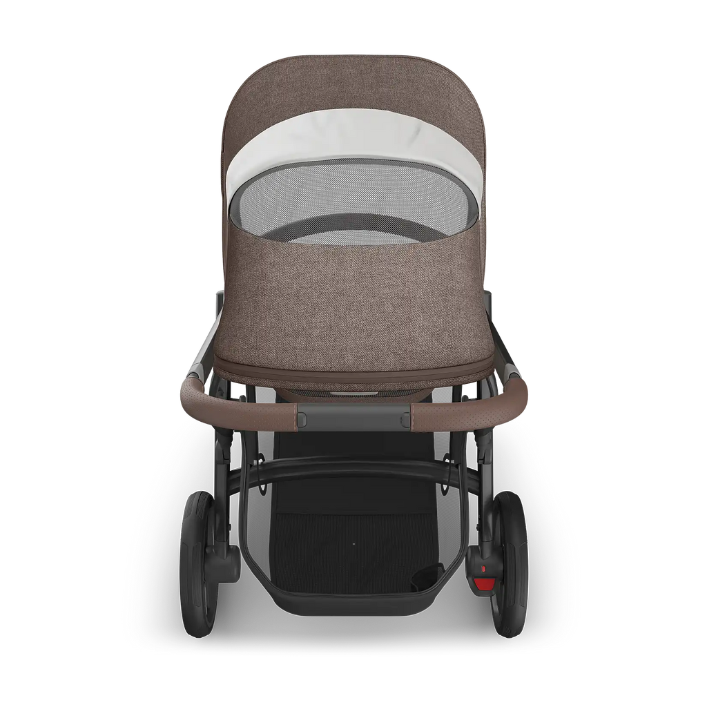UPPAbaby Vista V3 Stroller - Owen (Mocha Mélange/Carbon Frame/Chestnut Leather) UPPAbaby