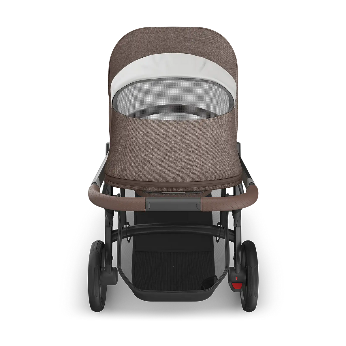 UPPAbaby Vista V3 Stroller - Owen (Mocha Mélange/Carbon Frame/Chestnut Leather) UPPAbaby