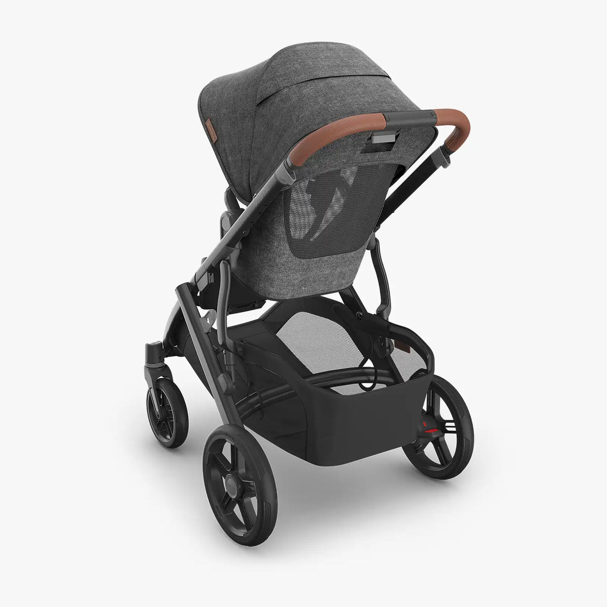 UPPAbaby Vista V3 Stroller - Greyson (Charcoal Melange/Carbon Frame/Saddle Leather) UPPAbaby