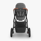 UPPAbaby Vista V3 Stroller - Greyson (Charcoal Melange/Carbon Frame/Saddle Leather) UPPAbaby