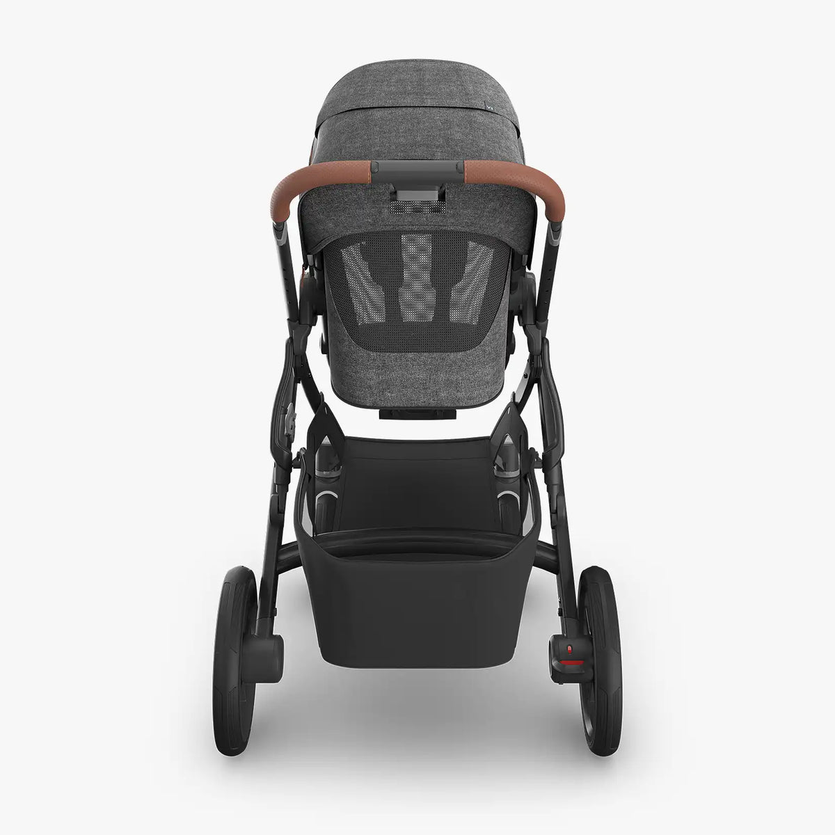 UPPAbaby Vista V3 Stroller - Greyson (Charcoal Melange/Carbon Frame/Saddle Leather) UPPAbaby