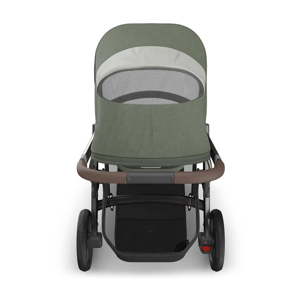 UPPAbaby Vista V3 Stroller - Evelyn (Meadow Green/Graphite Frame/Chestnut Leather) UPPAbaby