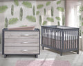 Tulip Juvenile Urban Crib & Dresser Set - Charcoal/Washed Walnut Tulip Juvenile