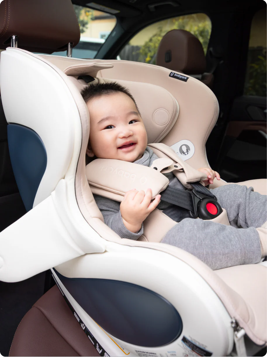 babyark Convertible Car Seat (Smart) - Eggshell White/Moonlight babyark