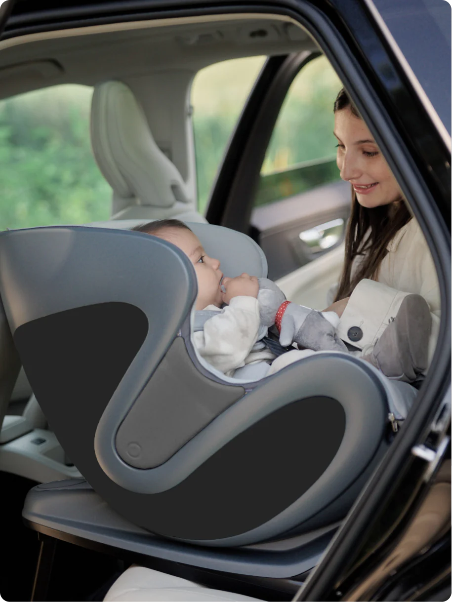 Babyark Convertible Car Seat (Smart) - Charcoal Grey/Glacier Ice babyark