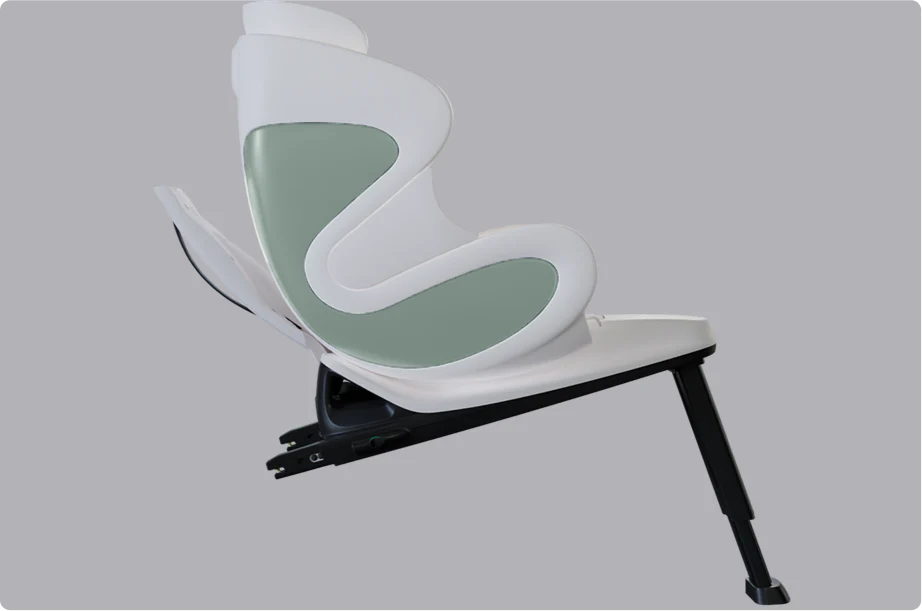 Babyark Convertible Car Seat (Smart) - Eggshell White/Glacier Ice babyark