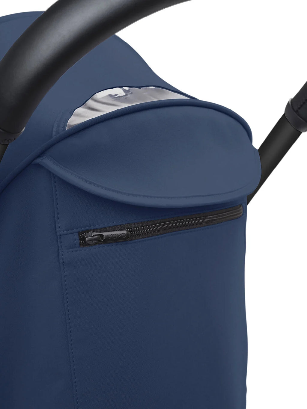 Stokke YOYO³ 6+ Stroller - Black Frame/Air France Blue Fabric Stokke