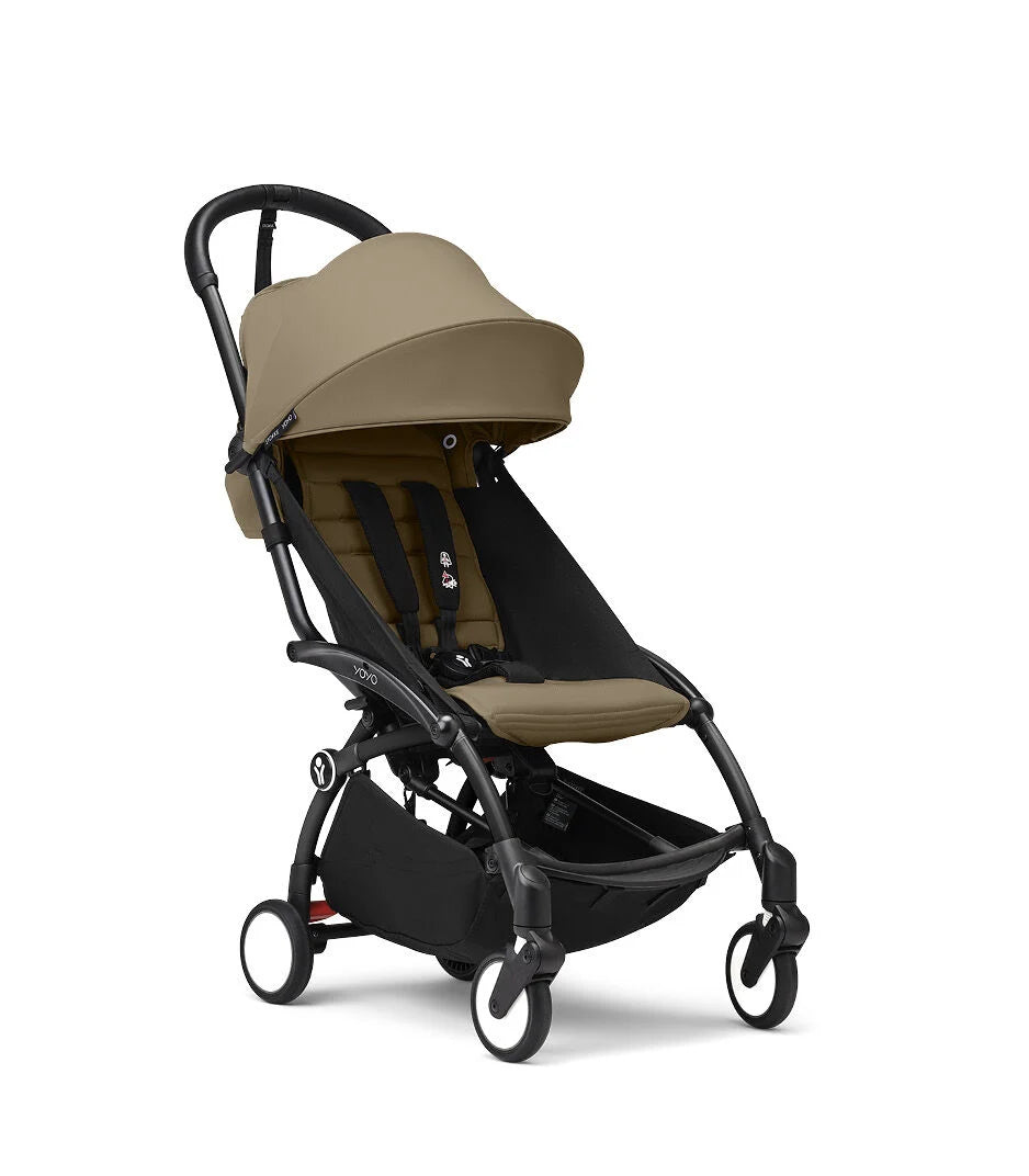 Stokke YOYO³ 6+ Stroller - Black Frame/Toffee Fabric Stokke