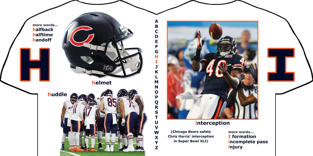 Chicago Bears Abc - Kids Book For Learning Alphabet Galt Baby
