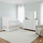 Appleseed Rowan Double Dresser - White Appleseed