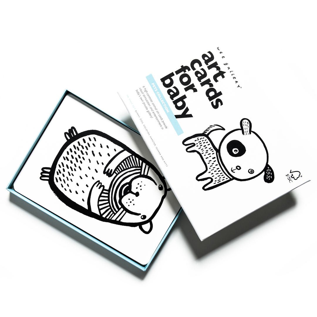 Wee Gallery Art Cards for Baby - Pets Collection Wee Gallery