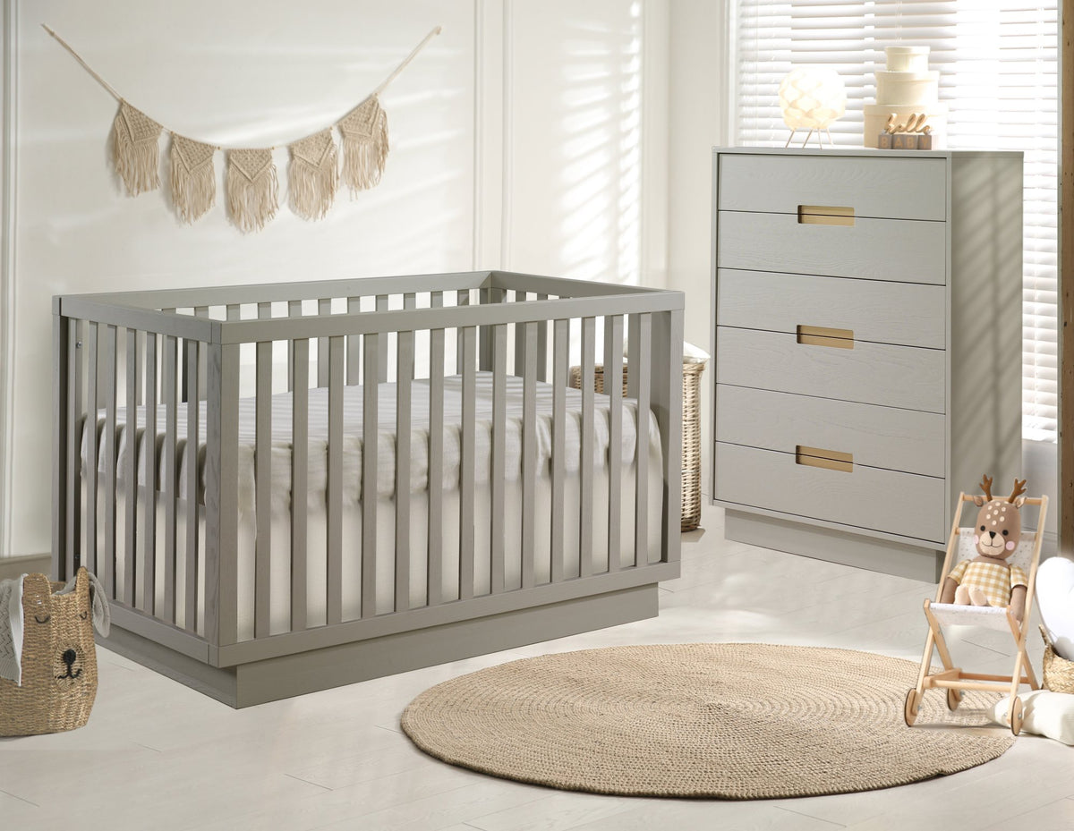 Natart Juvenile Como 8 Drawer Double Dresser 52" - Dove Natart