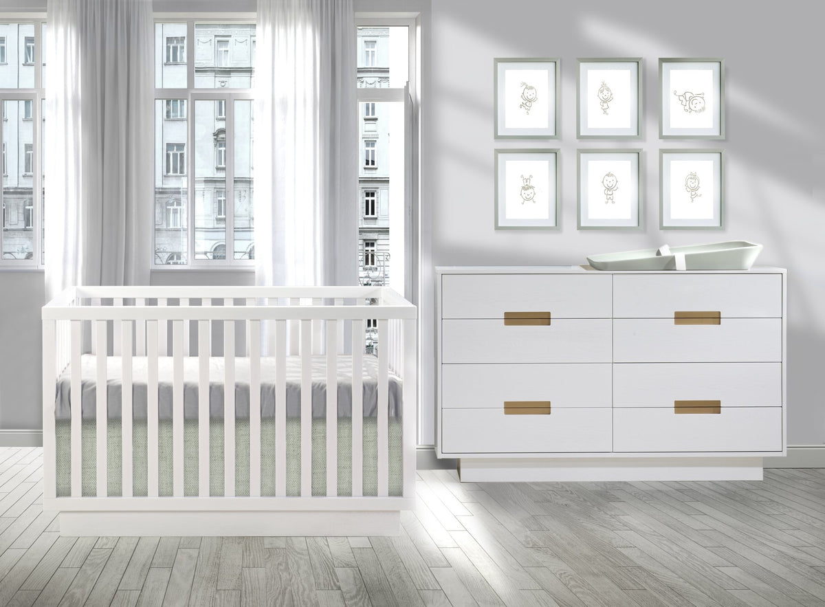 Natart Juvenile Como Classic Crib - White Natart