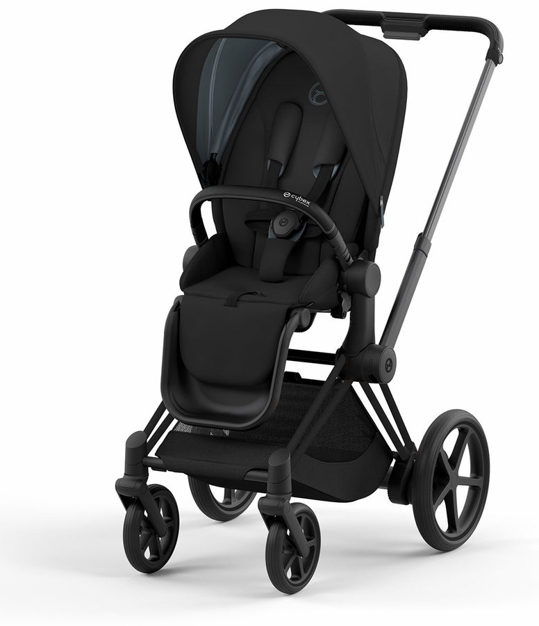 Cybex e-Priam 4 Smart Stroller (One Box) - Matte Black / Black