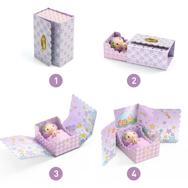 Djeco Tinyly Violet and Star’s Tinyroom Playset