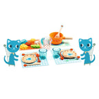 Djeco Dinner Time, Kittens Wooden Dining Set Djeco