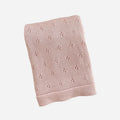 The Blueberry Hill Organic Cotton Heirloom Pique Blanket - Blush The Blueberry Hill