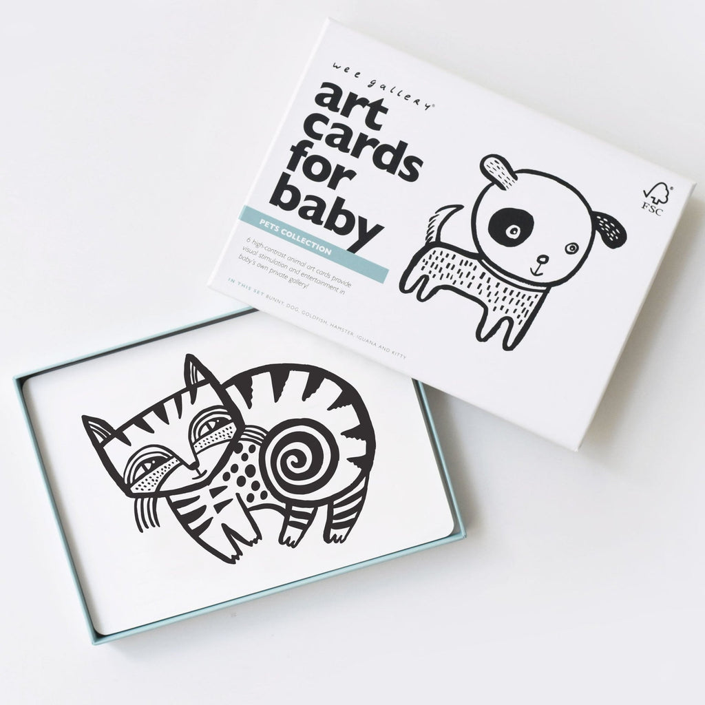 Wee Gallery Art Cards for Baby - Pets Collection Wee Gallery