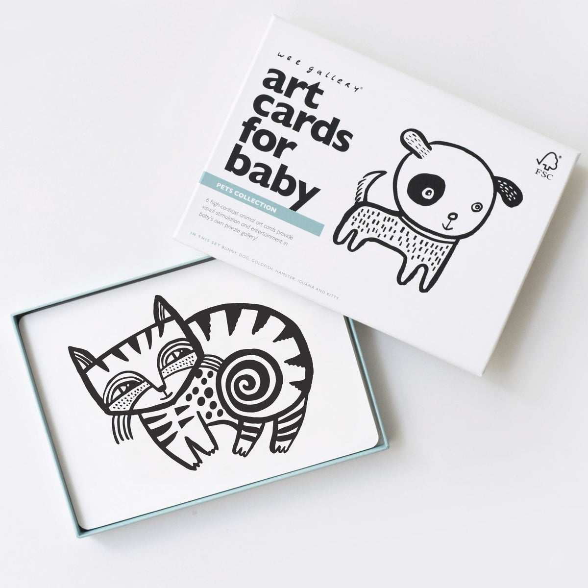 Wee Gallery Art Cards for Baby - Pets Collection Wee Gallery