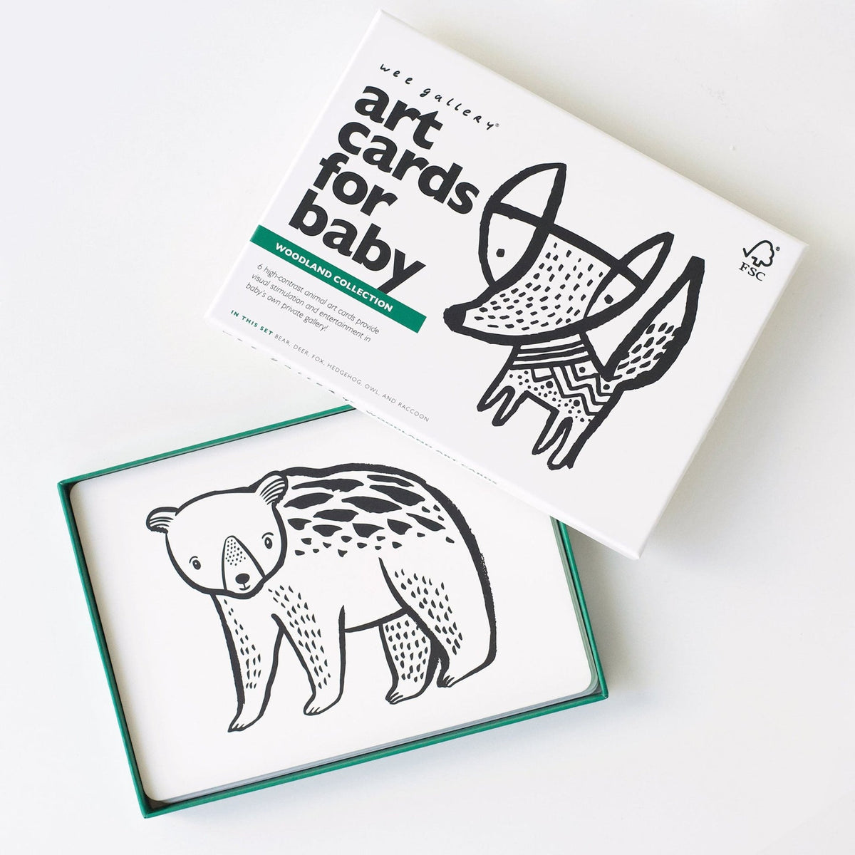 Wee Gallery Art Cards for baby - Woodland Collection Wee Gallery