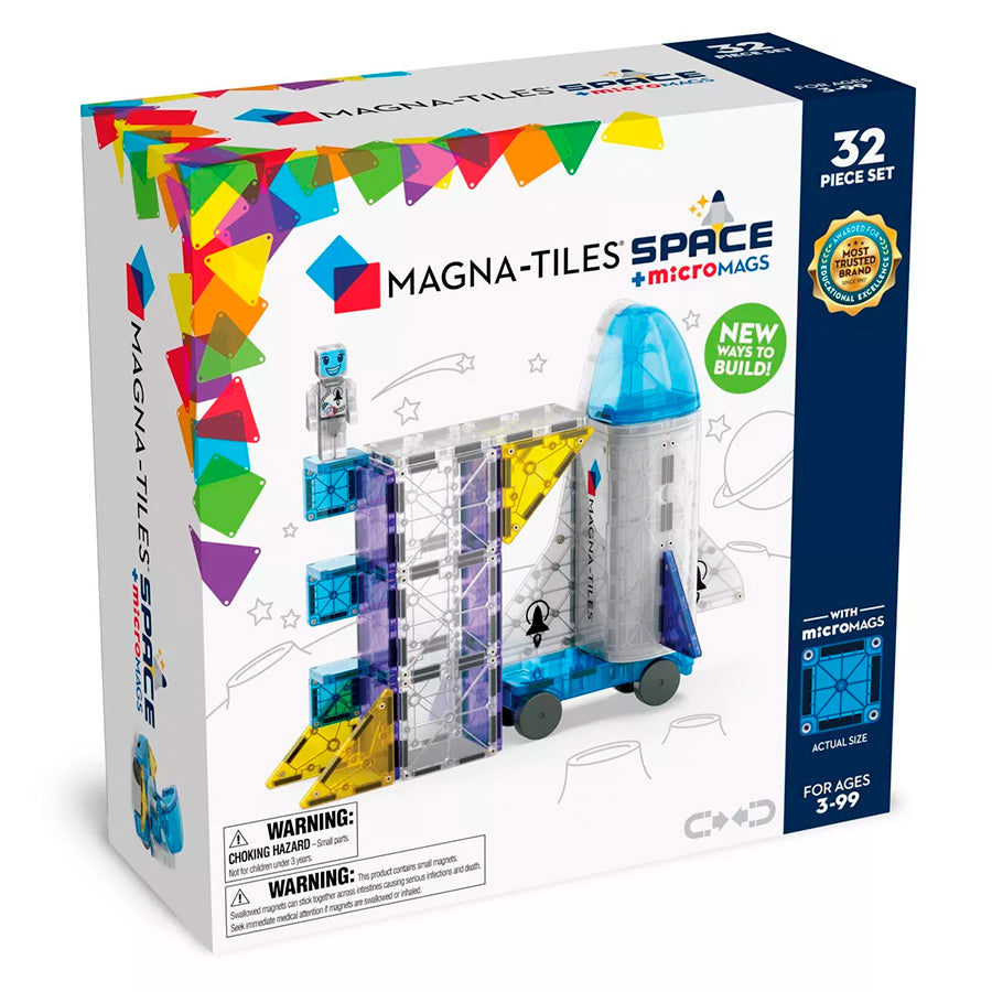 Magna-Tiles Space + microMAGS - 32 Piece Set Valtech
