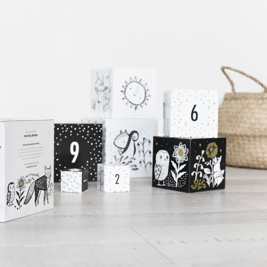 Wee Gallery Nesting Blocks - Woodland Numbers Wee Gallery