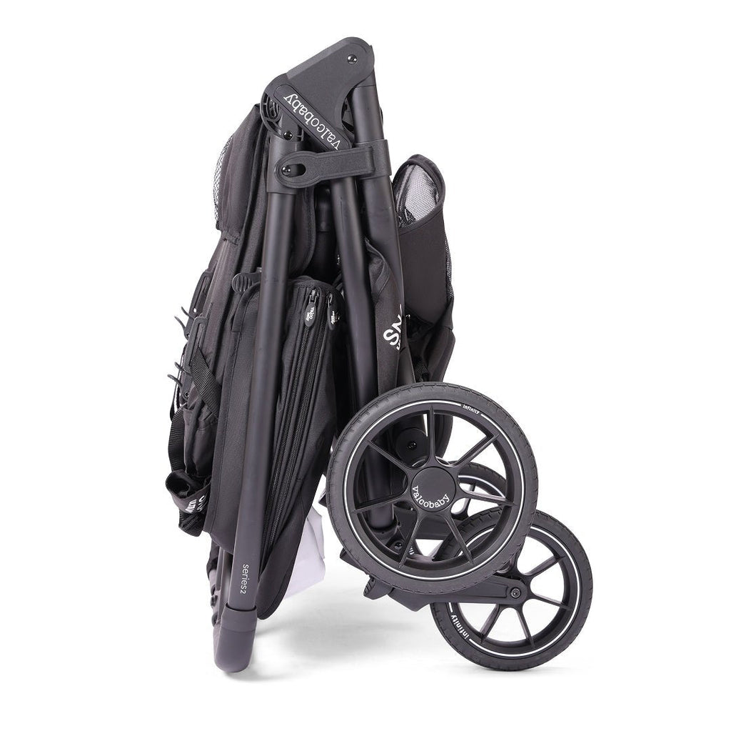 Valco Ultra Duo S2 Double Stroller - Pitch Black Valco