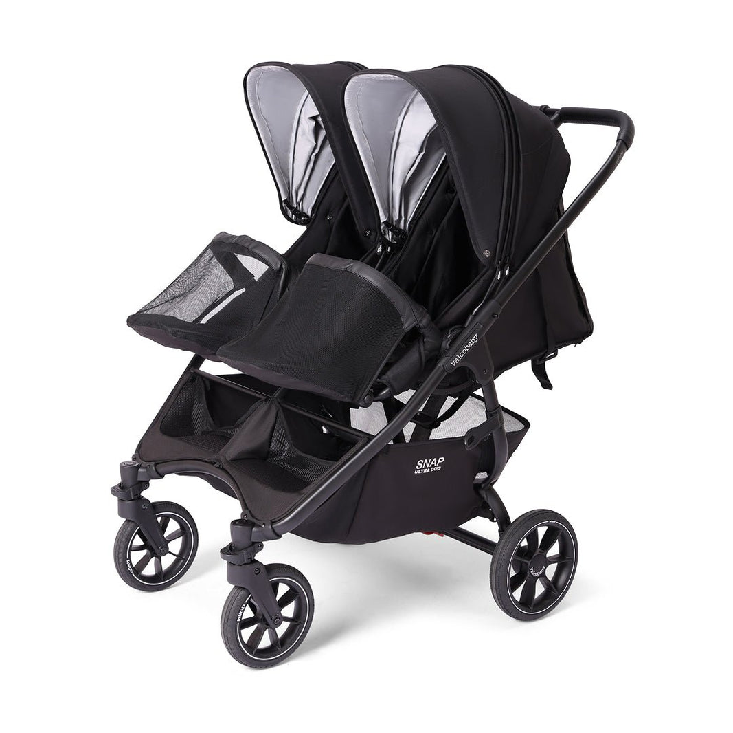 Valco Ultra Duo S2 Double Stroller - Pitch Black Valco