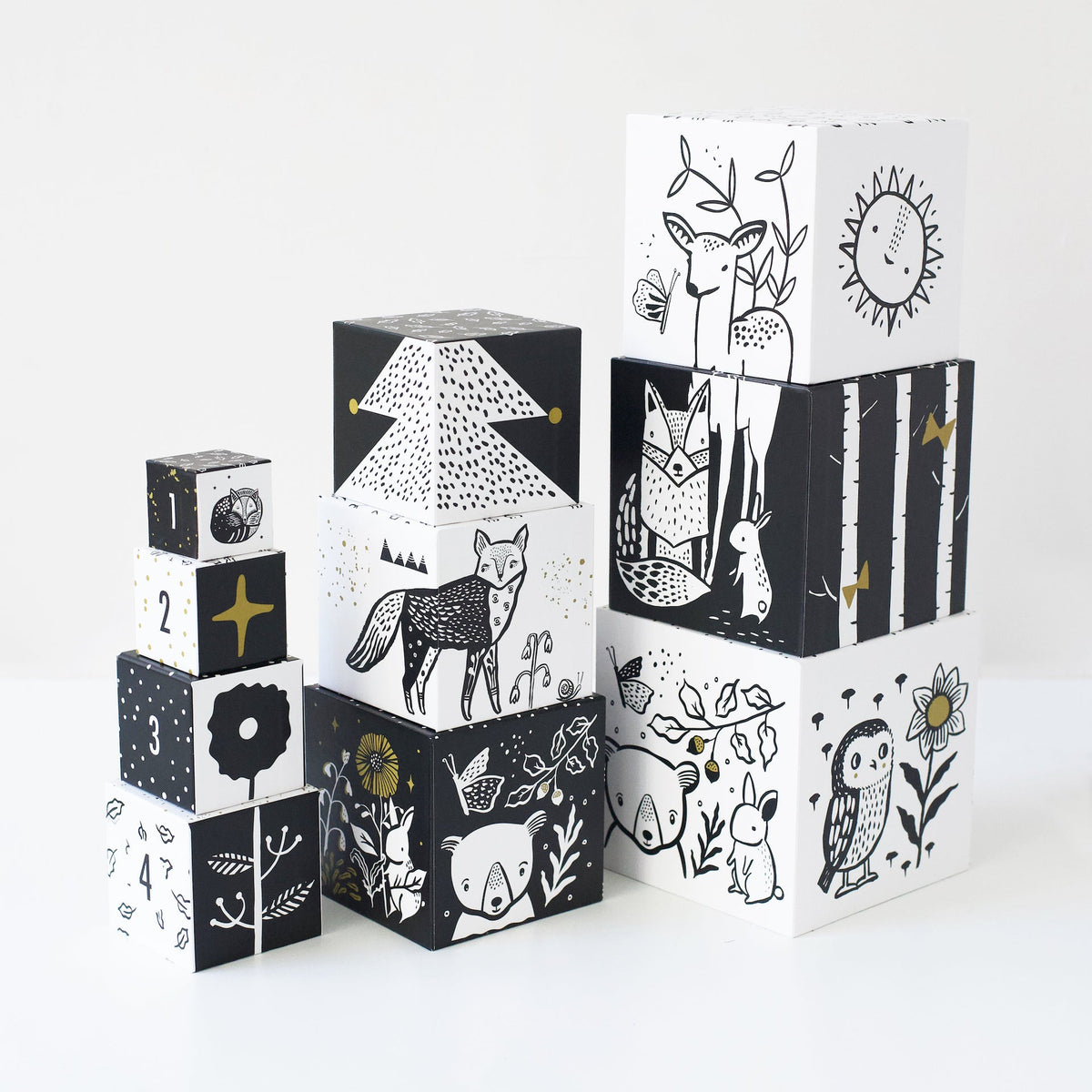 Wee Gallery Nesting Blocks - Woodland Numbers Wee Gallery