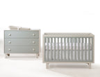 Tulip Juvenile Bjorn Classic Crib and 3 Drawer Dresser - Latte/Sage Tulip Juvenile