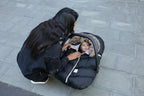 7 AM Car Seat Cocoon - Tundra Black Faux Fur (0-12M) 7 a.m. Enfant