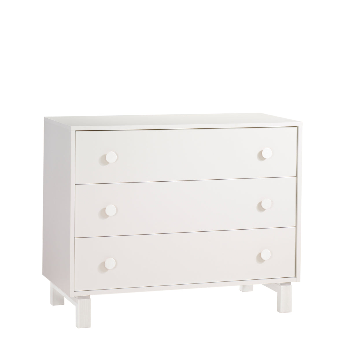 Tulip Juvenile Bjorn Classic Crib and 3 Drawer Dresser Dresser - White Tulip Juvenile