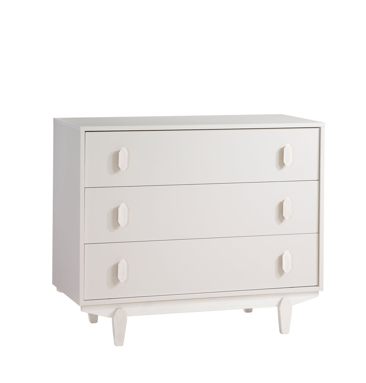 Tulip Juvenile Tate Classic Crib and 3 Drawer Dresser XL - White Tulip Juvenile