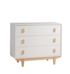 Tulip Juvenile Tate Classic Crib and 3 Drawer Dresser XL - White/Natural Tulip Juvenile
