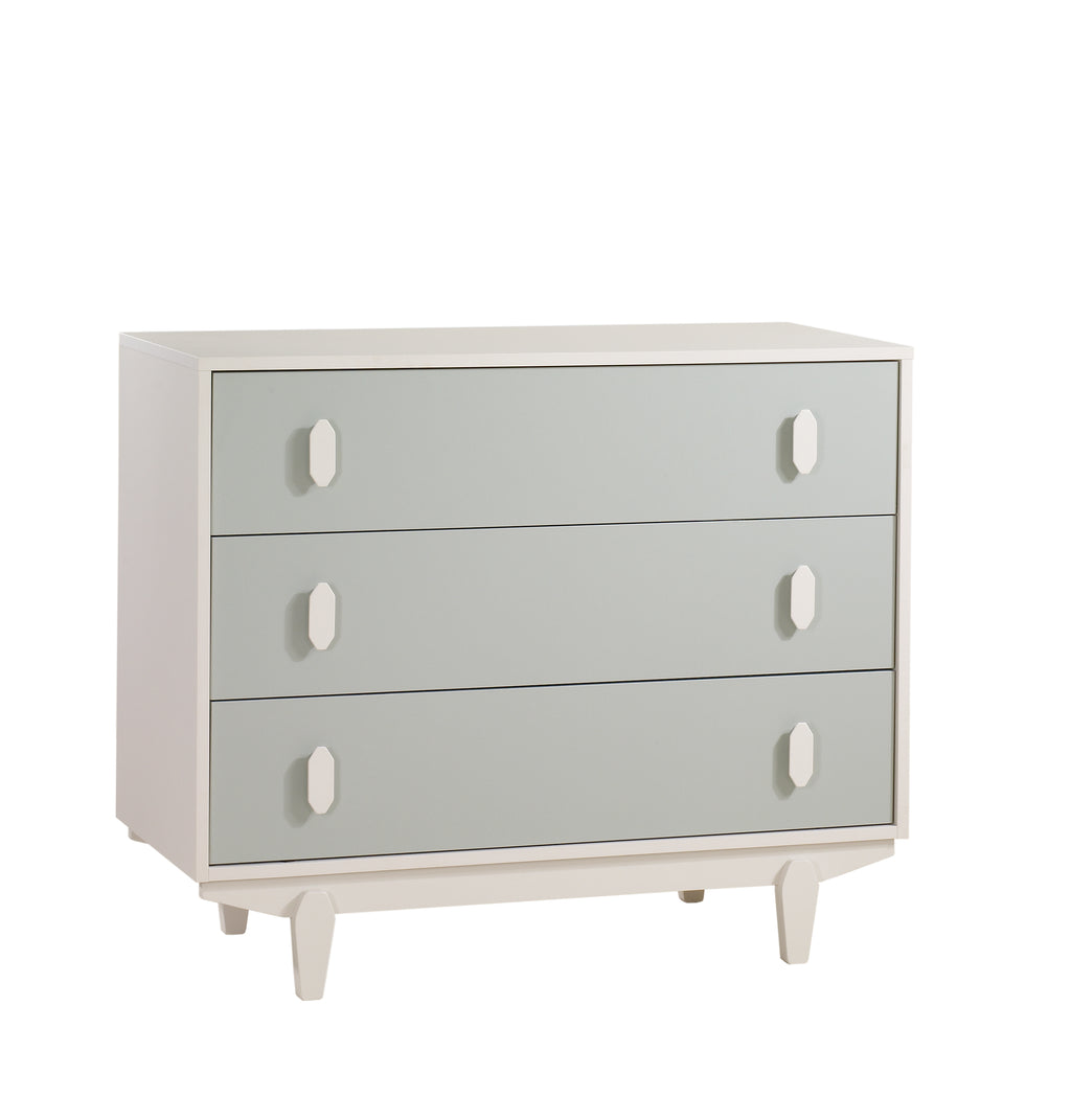 Tulip Juvenile Tate Classic Crib and 3 Drawer Dresser XL - Latte/Sage Tulip Juvenile