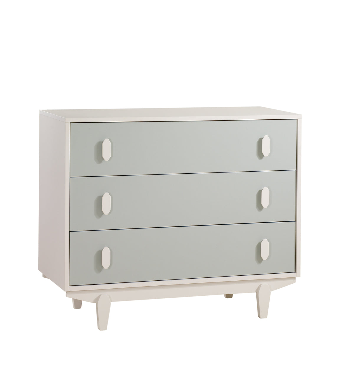 Tulip Juvenile Tate Classic Crib and 3 Drawer Dresser XL - Latte/Sage Tulip Juvenile