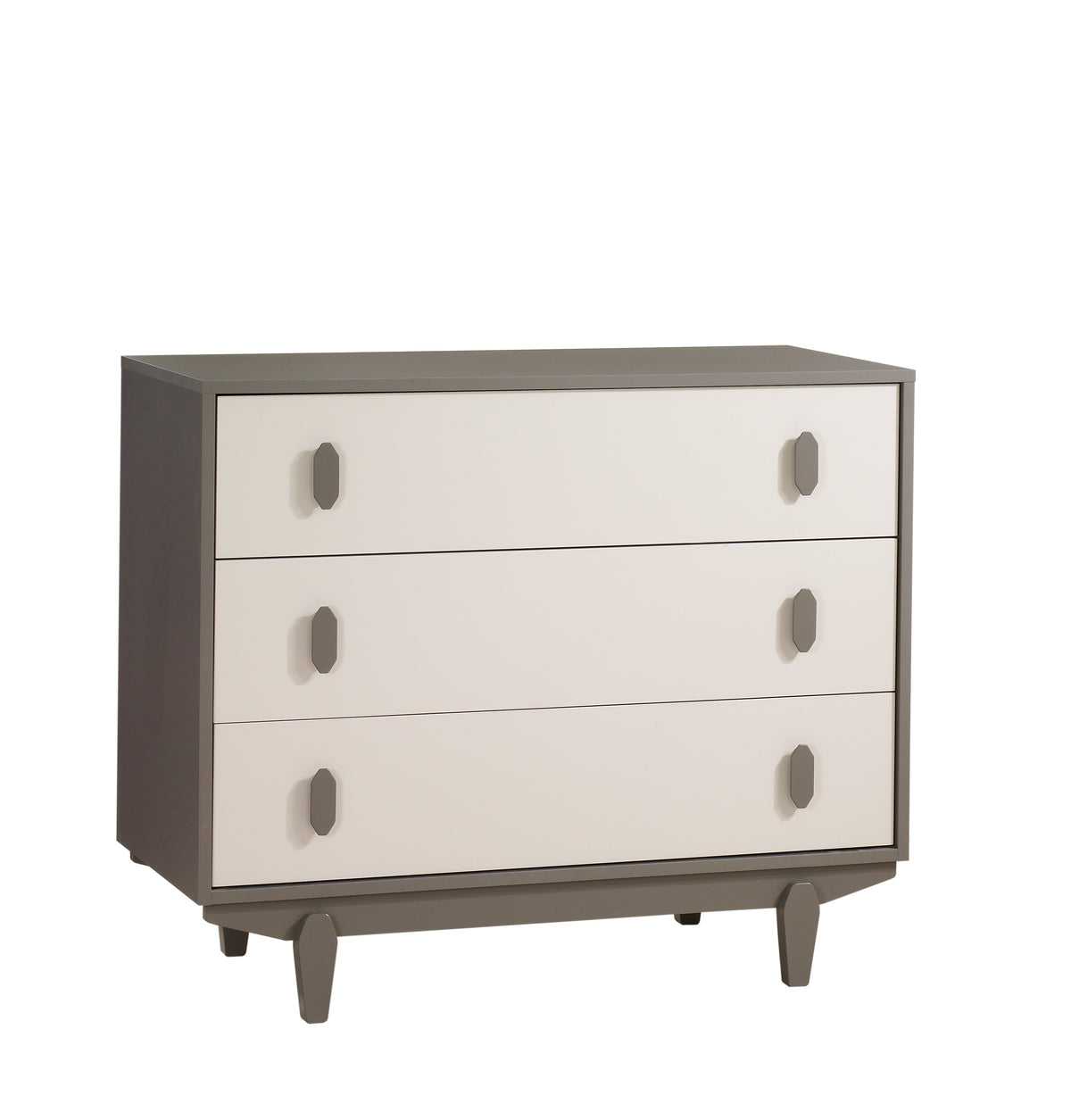 Tulip Juvenile Tate Classic Crib and 3 Drawer Dresser XL - Latte/Taupe Tulip Juvenile