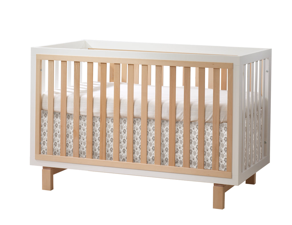 Tulip Juvenile Bjorn Classic Crib and 3 Drawer Dresser - White/Natural Tulip Juvenile