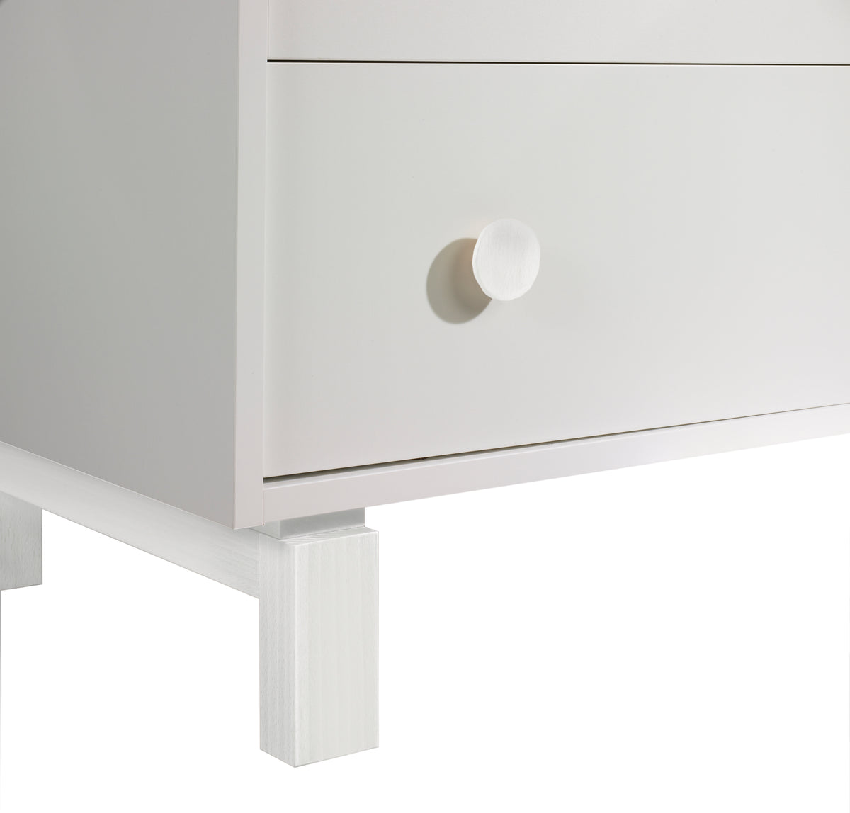 Tulip Juvenile Bjorn Classic Crib and 3 Drawer Dresser Dresser - White Tulip Juvenile