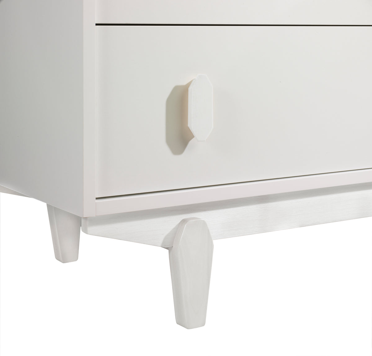Tulip Juvenile Tate Classic Crib and 3 Drawer Dresser XL - White Tulip Juvenile