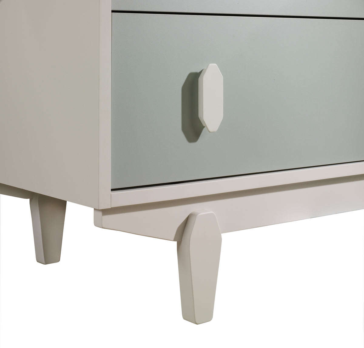 Tulip Juvenile Tate Classic Crib and 3 Drawer Dresser XL - Latte/Sage Tulip Juvenile
