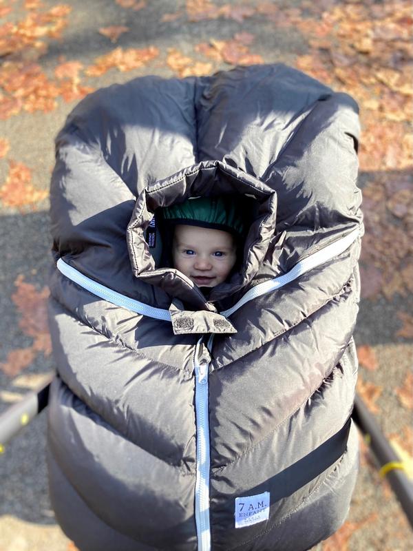 7 AM Car Seat Cocoon - Black (0-12M) 7 a.m. Enfant