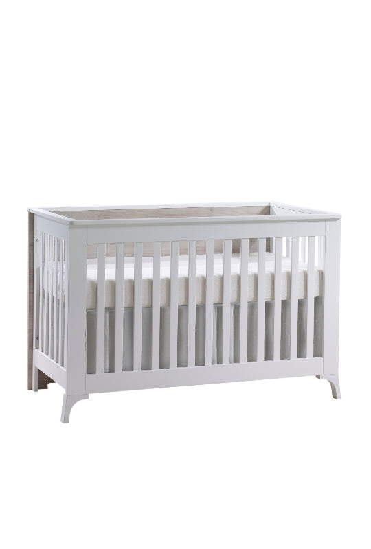 Tulip Juvenile Metro Crib & Dresser Set - White/Sand Natart