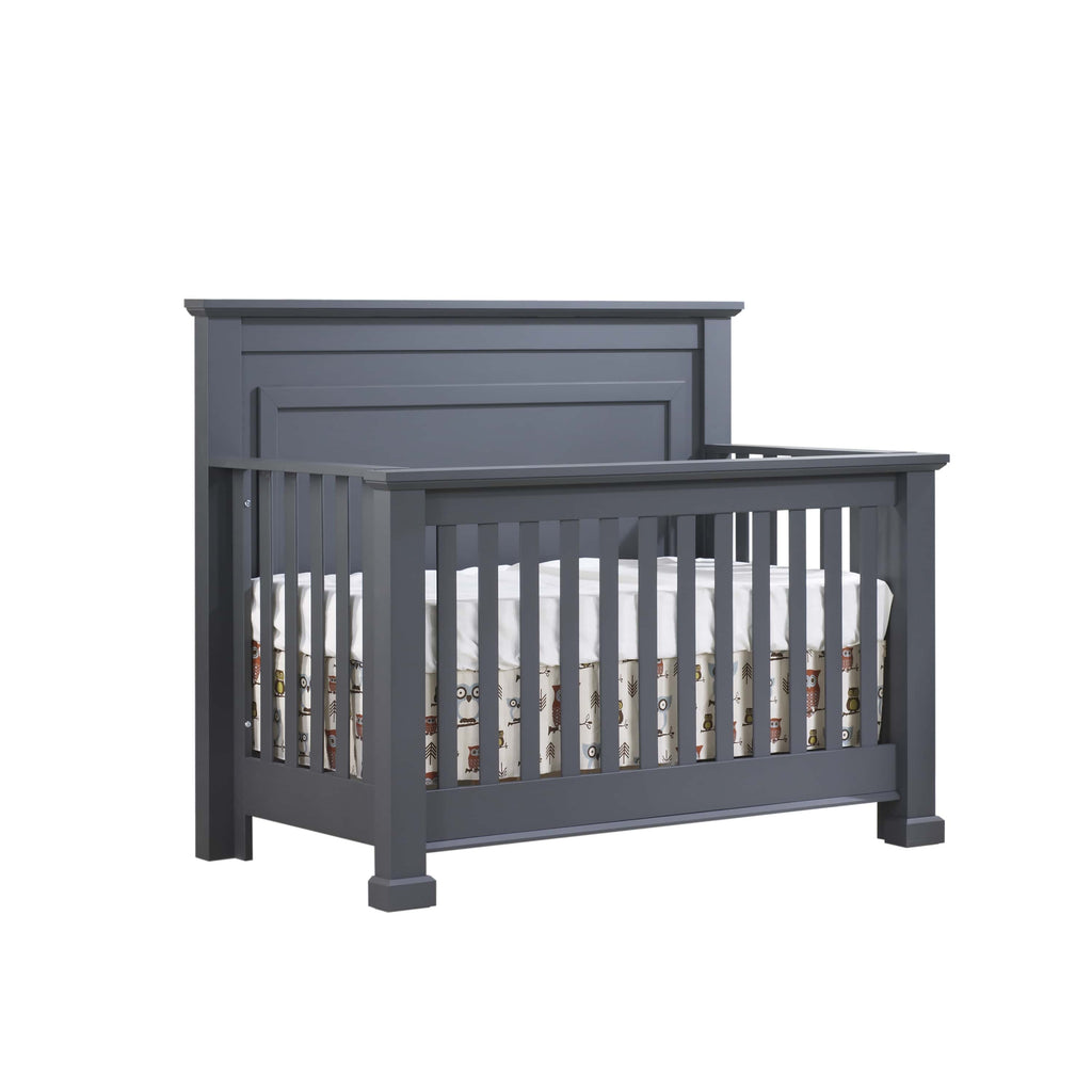 Taylor 5-in-1 Convertible Crib (Custom Order 12 - 16 Weeks) Graphite Natart