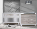 Tulip Juvenile Urban Crib & Dresser Set - White/Sand Natart