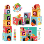 Djeco Topani Farm Nest & Stack Block Set Djeco